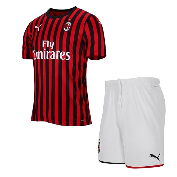 Camiseta AC Milan Replica Primera Ropa Niño 2019/20 Rojo